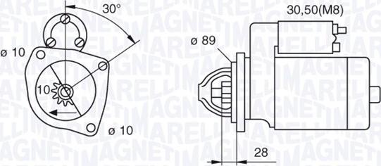 Magneti Marelli 063522188120 - Стартер unicars.by