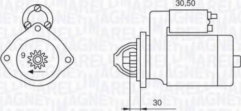 Magneti Marelli 063522300090 - Стартер unicars.by