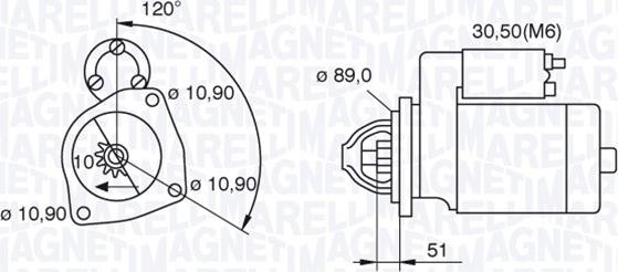 Magneti Marelli 063522310160 - Стартер unicars.by