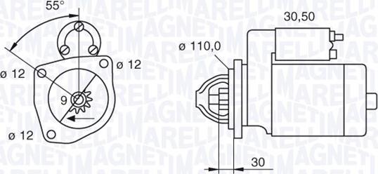 Magneti Marelli 063522235040 - Стартер unicars.by