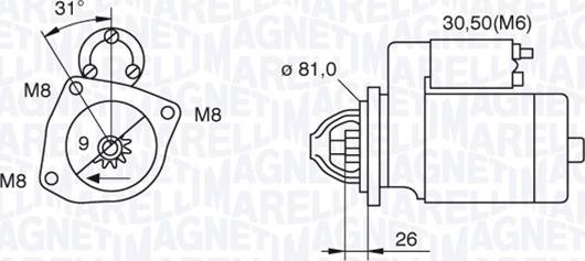 Magneti Marelli 063522230130 - Стартер unicars.by