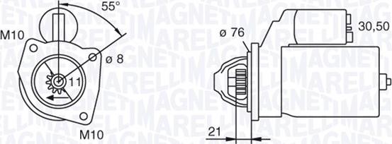 Magneti Marelli 063193001010 - Стартер unicars.by