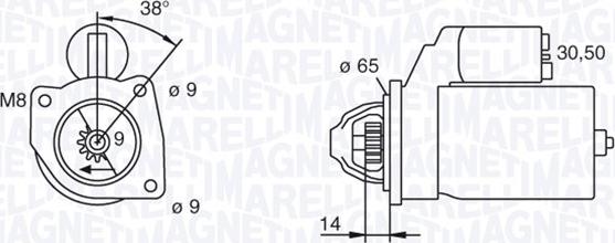 Magneti Marelli 063101015010 - Стартер unicars.by