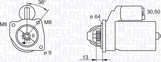 Magneti Marelli 063101021010 - Стартер unicars.by