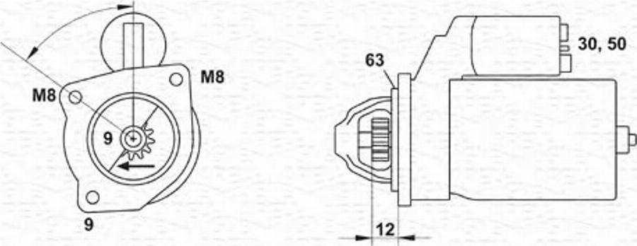 Magneti Marelli 063103023010 - Стартер unicars.by