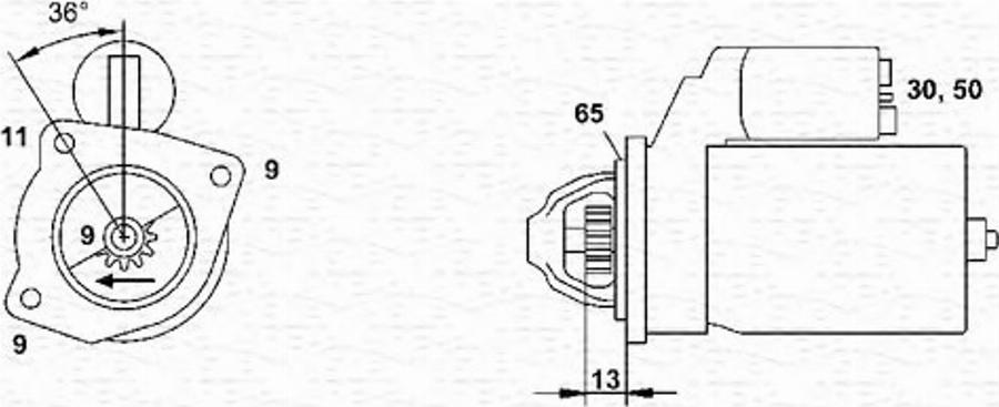 Magneti Marelli 063111007010 - Стартер unicars.by