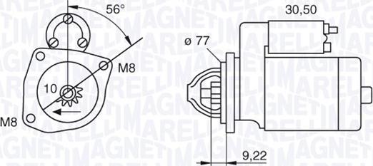 Magneti Marelli 063187001010 - Стартер unicars.by