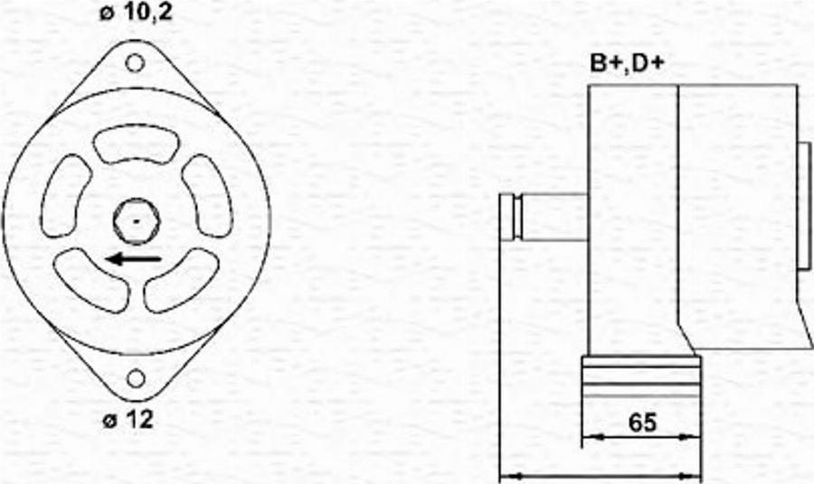 Magneti Marelli 063320023010 - Генератор unicars.by