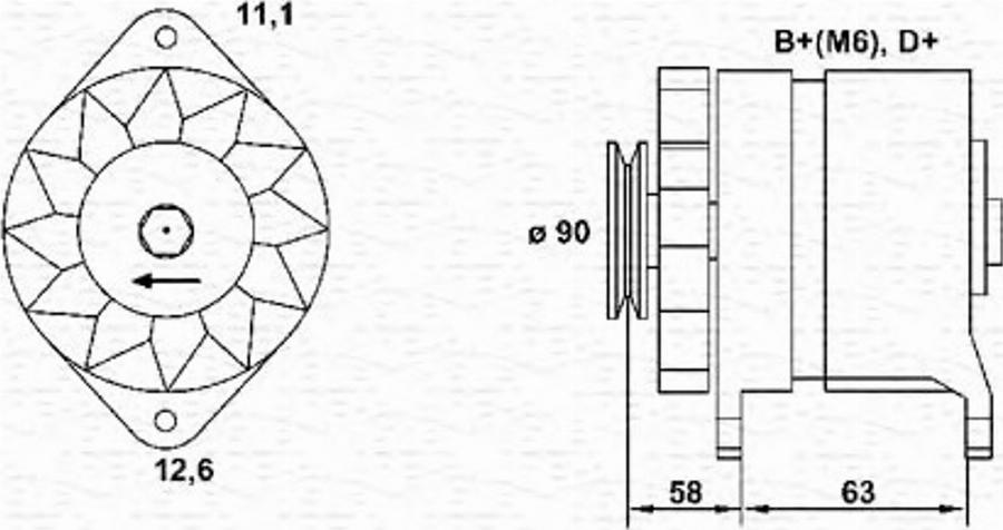 Magneti Marelli 063321019010 - Генератор unicars.by