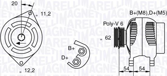 Magneti Marelli 063321859010 - Генератор unicars.by