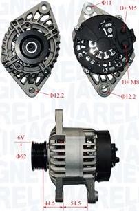 Magneti Marelli 063321836010 - Генератор unicars.by