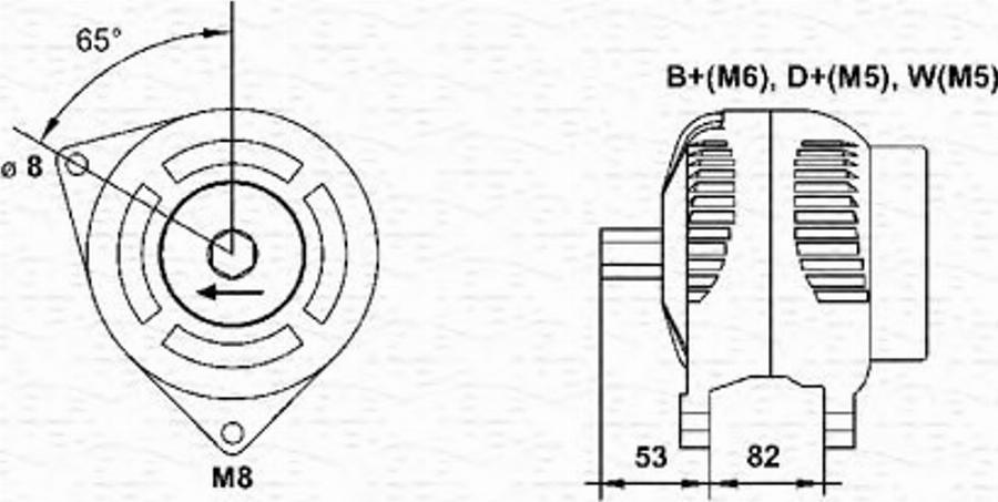 Magneti Marelli 063377464010 - Генератор unicars.by