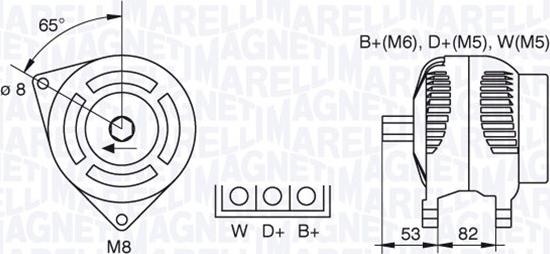 Magneti Marelli 063377465010 - Генератор unicars.by