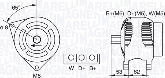 Magneti Marelli 063377463010 - Генератор unicars.by