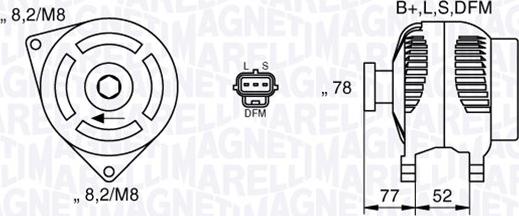 Magneti Marelli 063377418010 - Генератор unicars.by