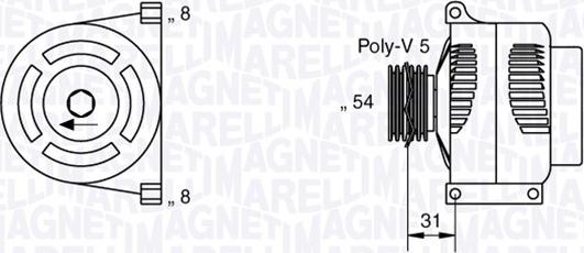 Magneti Marelli 063377426010 - Генератор unicars.by