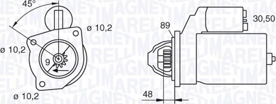 Magneti Marelli 063206834010 - Стартер unicars.by