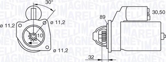 Magneti Marelli 063207145010 - Стартер unicars.by