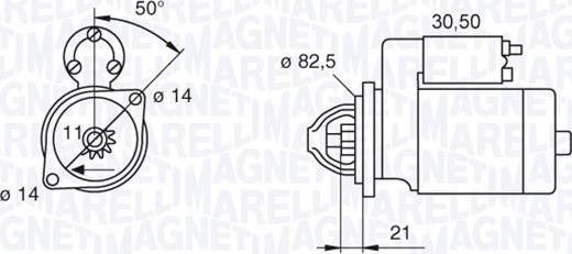 Magneti Marelli 063207138010 - Стартер unicars.by