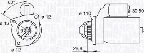 Magneti Marelli 063216831010 - Стартер unicars.by