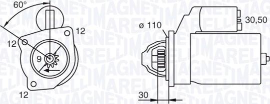 Magneti Marelli 063217126010 - Стартер unicars.by