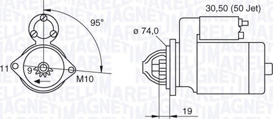 Magneti Marelli 063280048010 - Стартер unicars.by