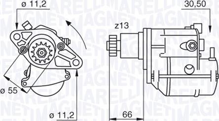 Magneti Marelli 063280053010 - Стартер unicars.by