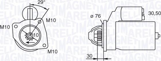 Magneti Marelli 063280010010 - Стартер unicars.by