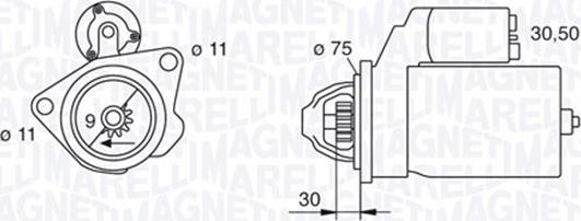 Magneti Marelli 063280034010 - Стартер unicars.by