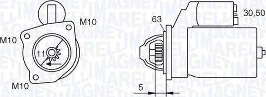 Magneti Marelli 063721377010 - Стартер unicars.by