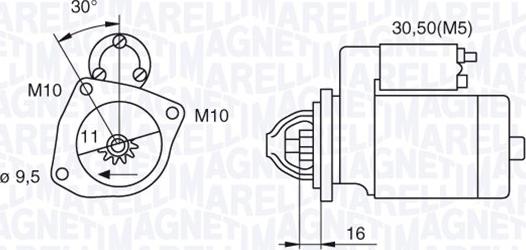 Magneti Marelli 063280029010 - Стартер unicars.by