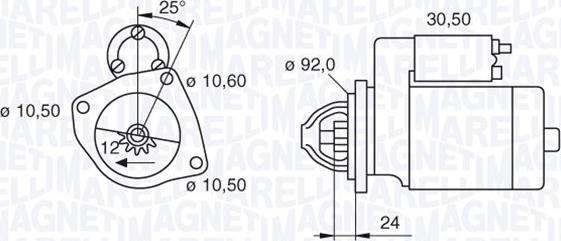 Magneti Marelli 063280020010 - Стартер unicars.by