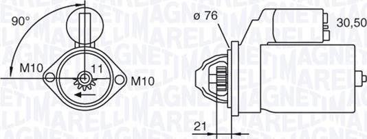 Magneti Marelli 063280071010 - Стартер unicars.by