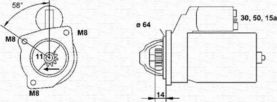 Magneti Marelli 063221431010 - Стартер unicars.by