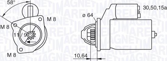 Magneti Marelli 063223101010 - Стартер unicars.by