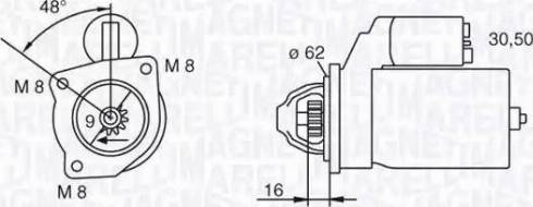 Magneti Marelli 063222908010 - Стартер unicars.by