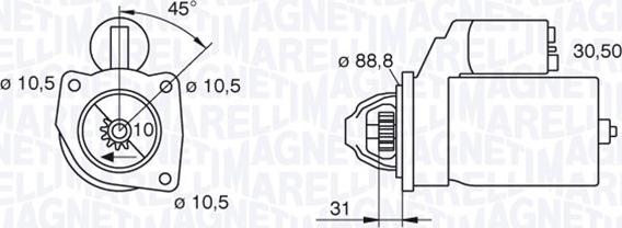 Magneti Marelli 063227486010 - Стартер unicars.by