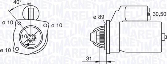 Magneti Marelli 063227599010 - Стартер unicars.by