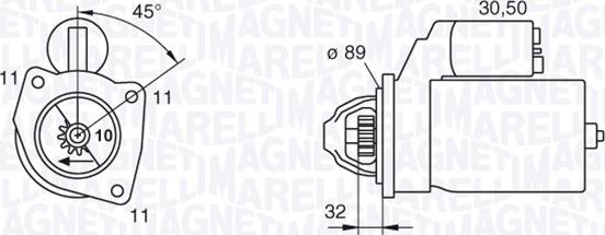 Magneti Marelli 063227592010 - Стартер unicars.by