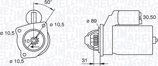 Magneti Marelli 063227602010 - Стартер unicars.by