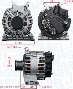 Magneti Marelli 063739065010 - Генератор unicars.by