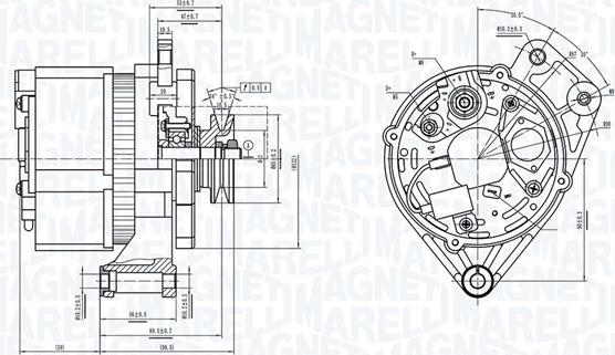 Magneti Marelli 063739061010 - Генератор unicars.by