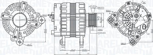 Magneti Marelli 063739063010 - Генератор unicars.by