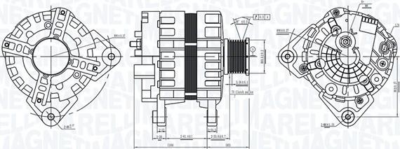 Magneti Marelli 063739062010 - Генератор unicars.by