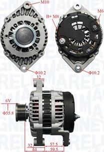 Magneti Marelli 063735380010 - Генератор unicars.by