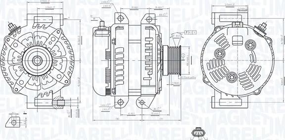 Magneti Marelli 063735749010 - Генератор unicars.by