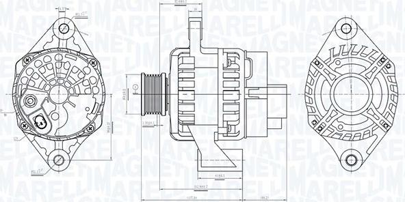 Magneti Marelli 063736094010 - Генератор unicars.by