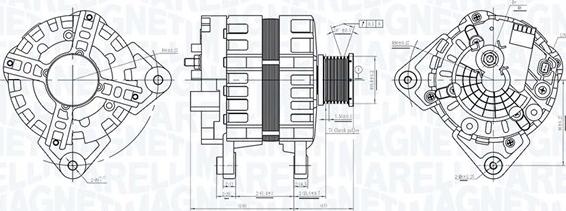 Magneti Marelli 063736095010 - Генератор unicars.by