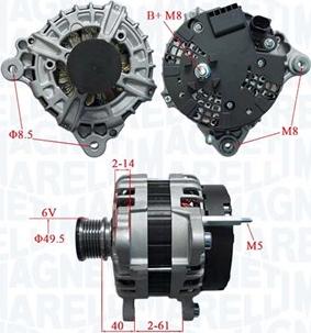 Magneti Marelli 063736195010 - Генератор unicars.by