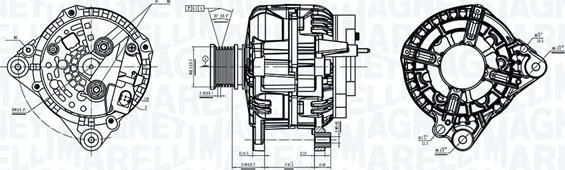 Magneti Marelli 063736359010 - Генератор unicars.by